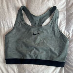 Nike Women's Heathered Sports Bra in Gray and Black